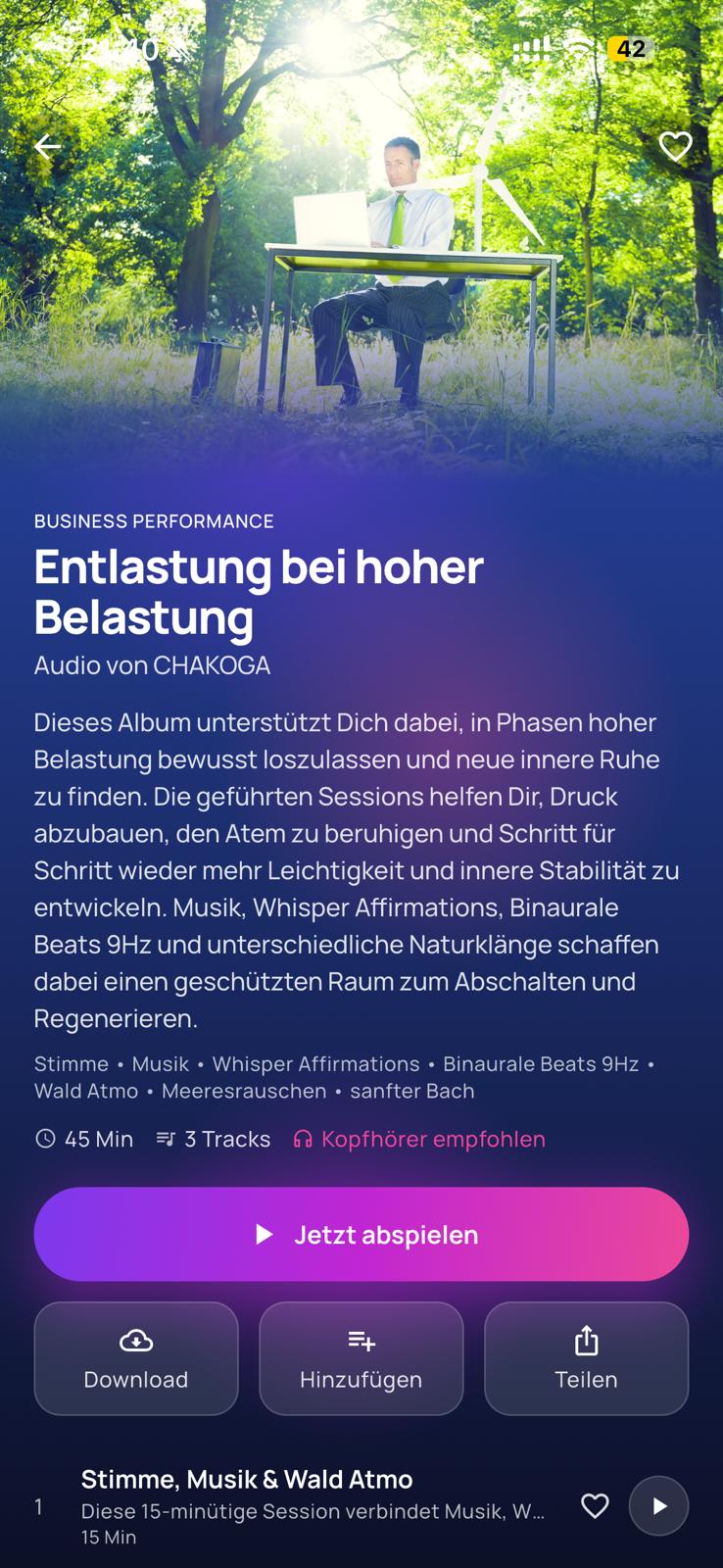 Player — Entlastung bei hoher Belastung